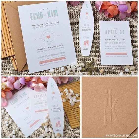 inspiraciones para una boda surfera