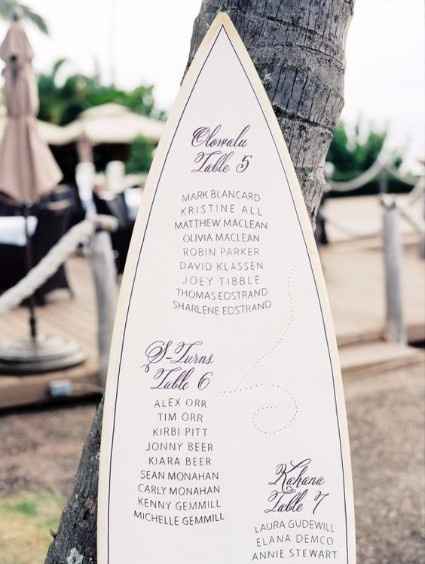 inspiraciones para una boda surfera