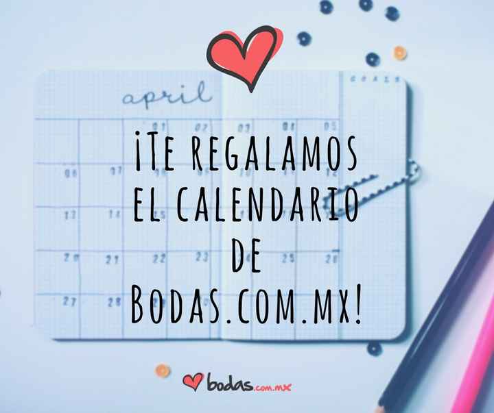 ¡Te regalamos el calendario de bodas.com.mx!