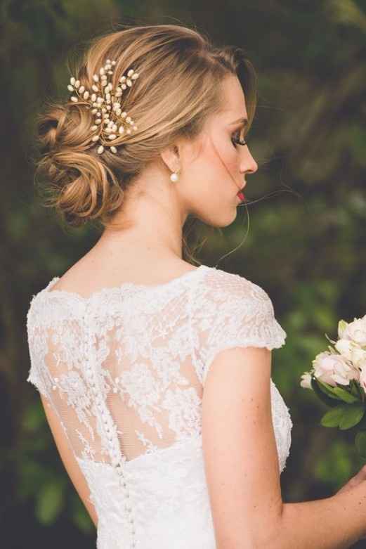 2. El peinado ¿novia tímida o coqueta?