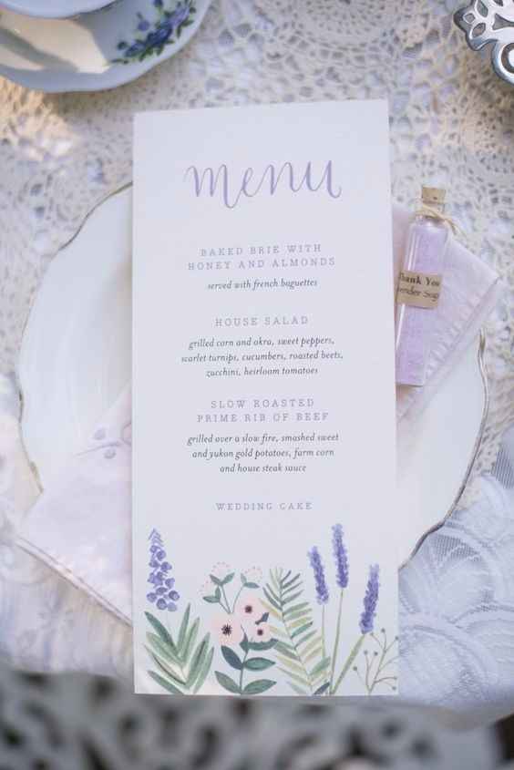 ¿Qué menú de boda te gusta?