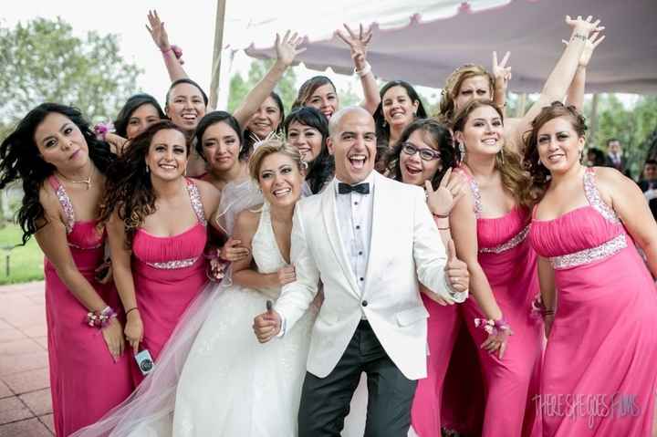 ¿Tus damas de honor son amigas?