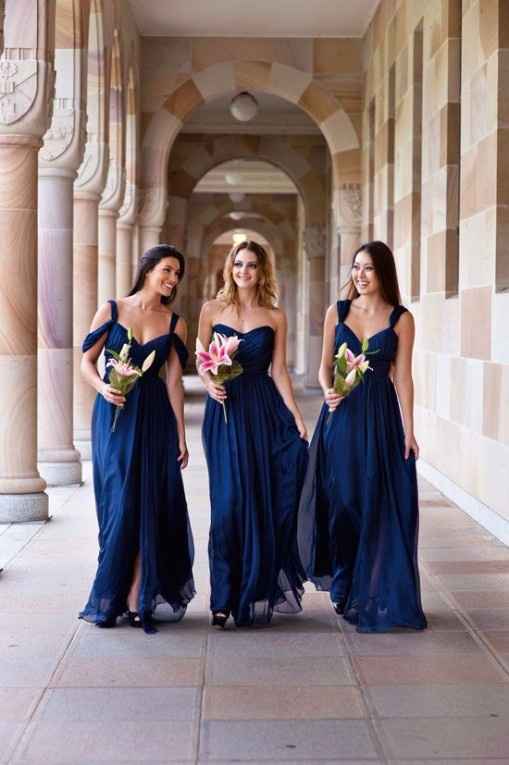 8 vestidos lapis blue para damas