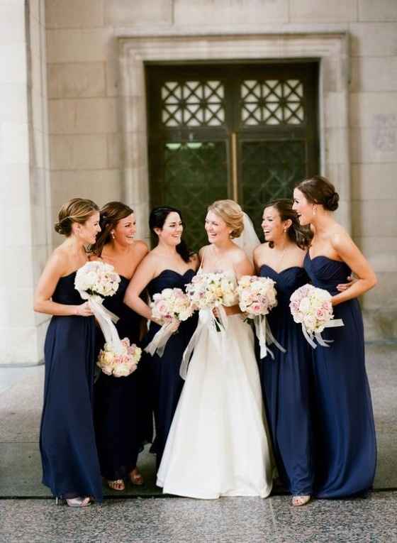 8 vestidos lapis blue para damas