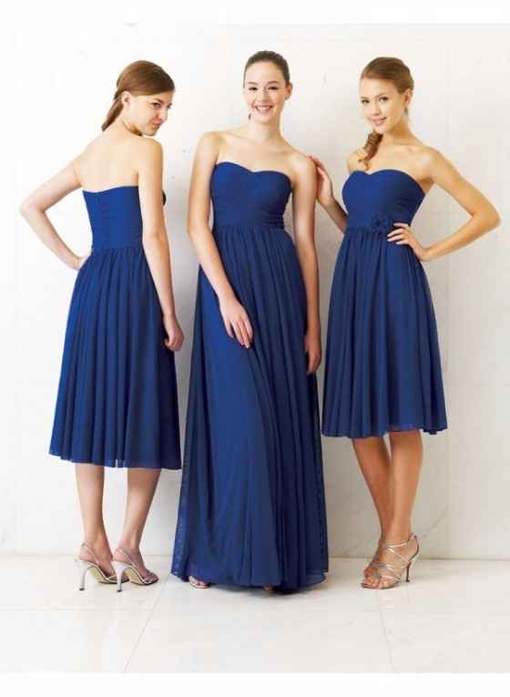 8 vestidos lapis blue para damas