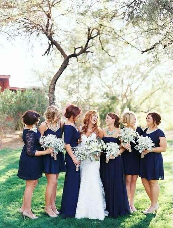 8 vestidos lapis blue para damas