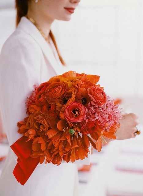 5 ramos de novia color flame ¡vota por tu favorito!