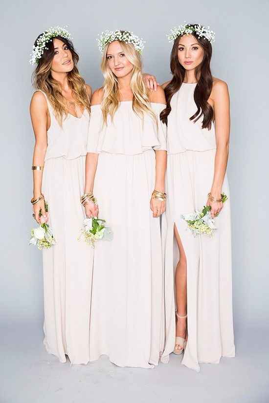 Vestidos pale dogwood para damas ¿te atreves?