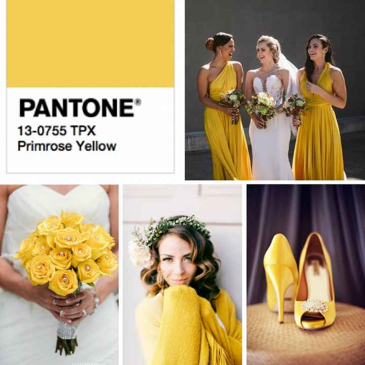 Primrose Yellow color para bodas de Primavera 2017