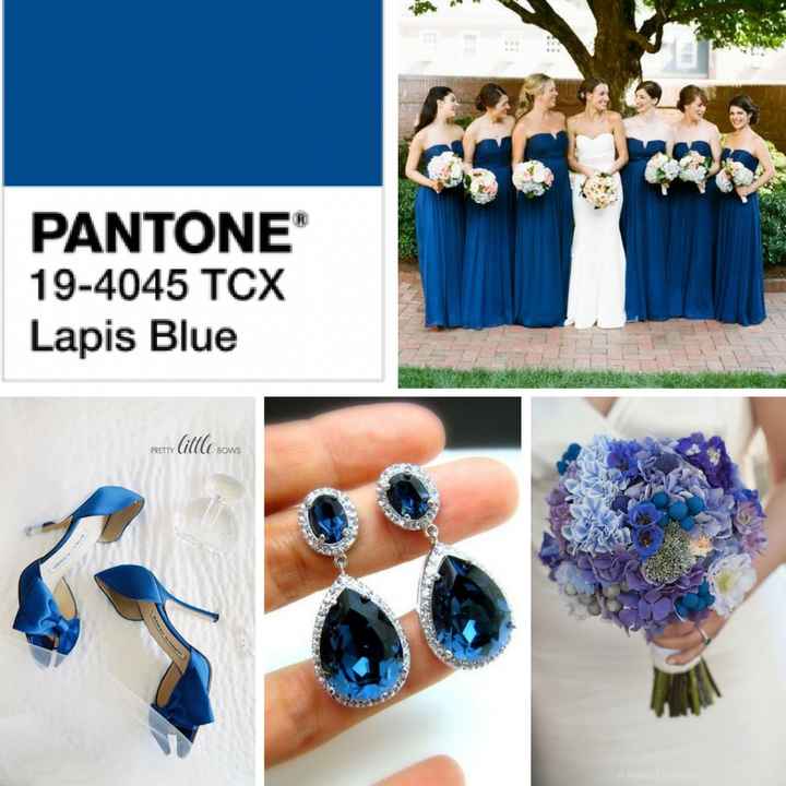 Lapis blue color para bodas de Primavera 2017