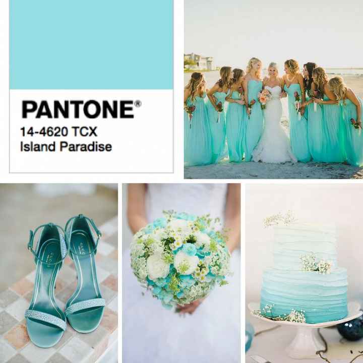Island Paradise color para bodas de Primavera 2017