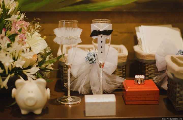 ¿Vas a decorar las copas del brindis tú misma?