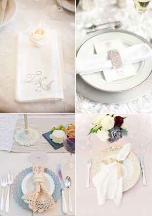 Ideas originales para las servilletas de tu boda.