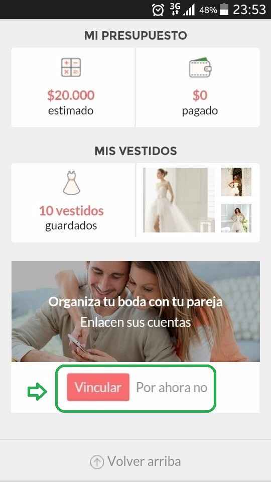 Vincula cuentas desde la App: