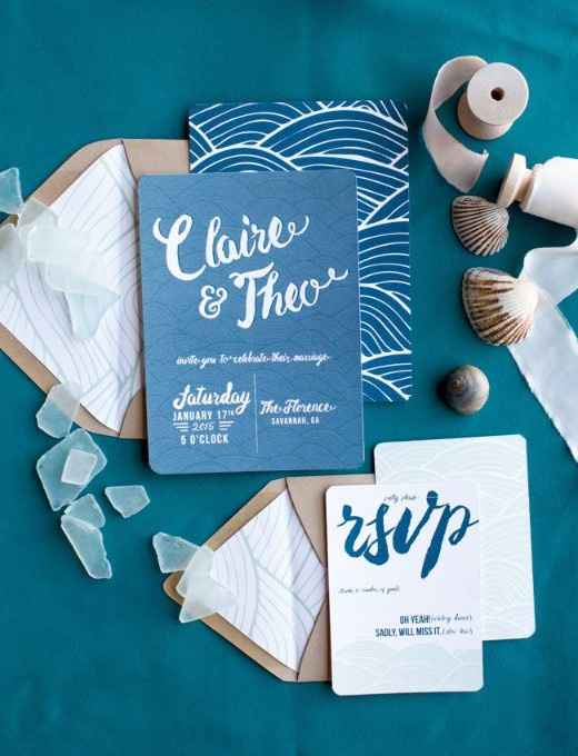 8 invitaciones azules ¡escoge tu favorita!
