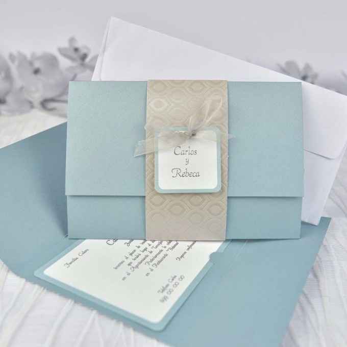 8 invitaciones azules ¡escoge tu favorita!