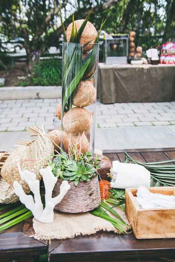 ideas con cocos para tu boda ¡escoge una!