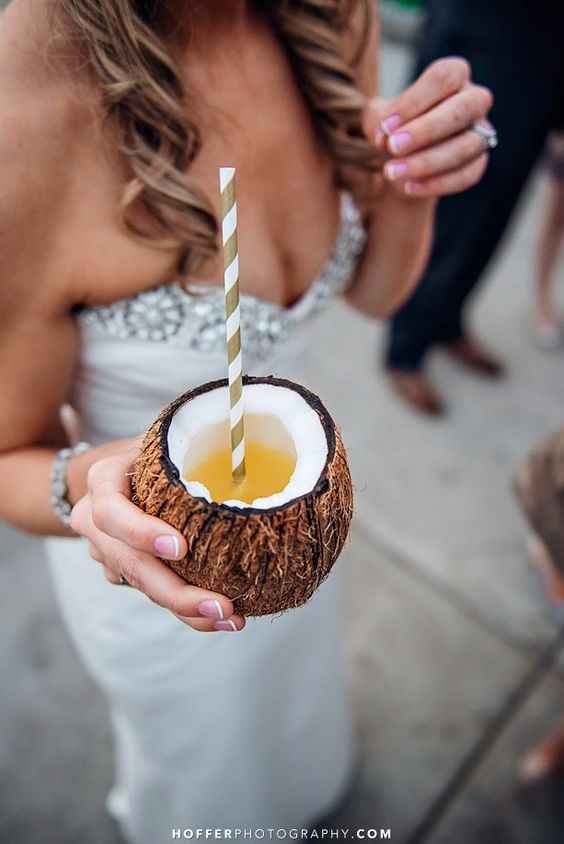 ideas con cocos para tu boda ¡escoge una!
