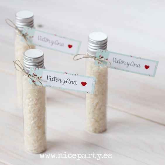ideas originales para entregar el arroz