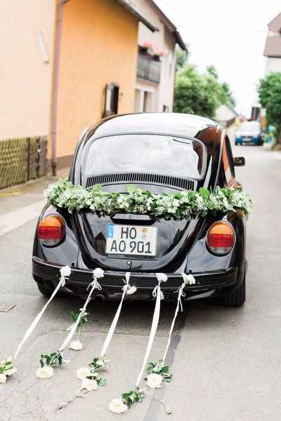 Adorno coche de novios
