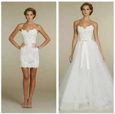 Vestido desmontable