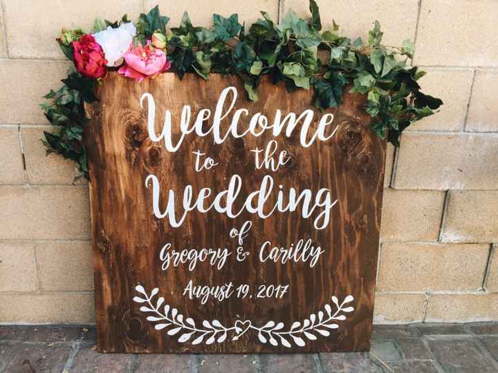 8 carteles para la entrada a la recepción