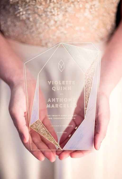 5 invitaciones transparentes ¡escoge tu favorita!