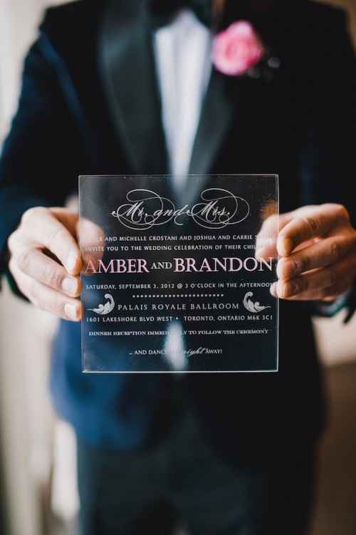 5 invitaciones transparentes ¡escoge tu favorita!