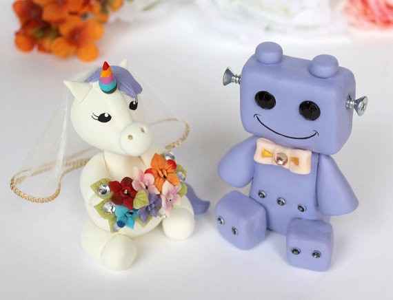 6 cake toppers de unicornio ¿te atreverías?