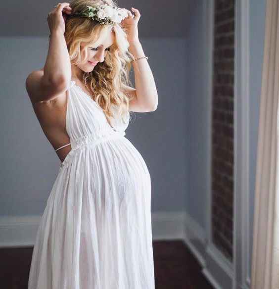7 vestidos para novias embarazadas