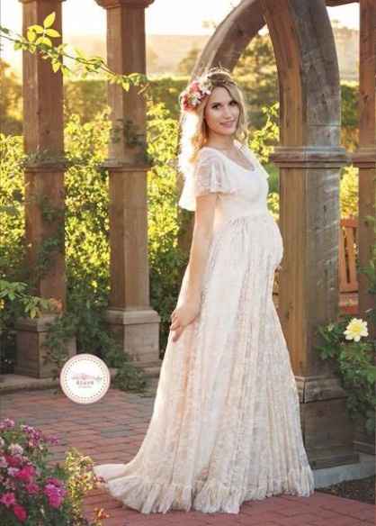 7 vestidos para novias embarazadas