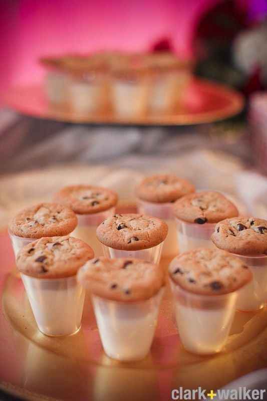 Shots de leche para bodas sin alcohol 😇