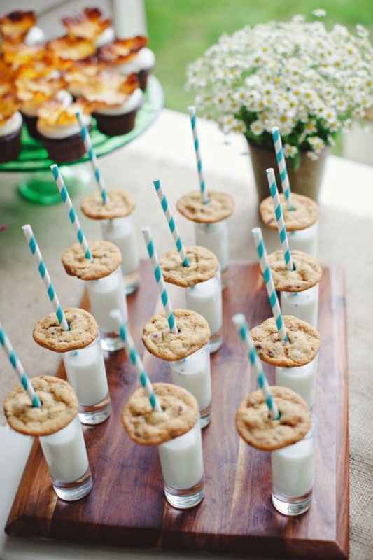 Shots de leche para bodas sin alcohol 😇