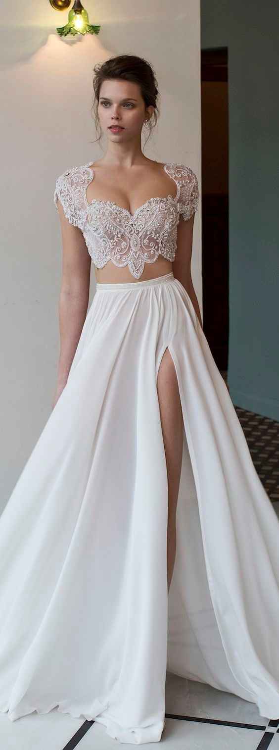 El escote de mi vestido es...