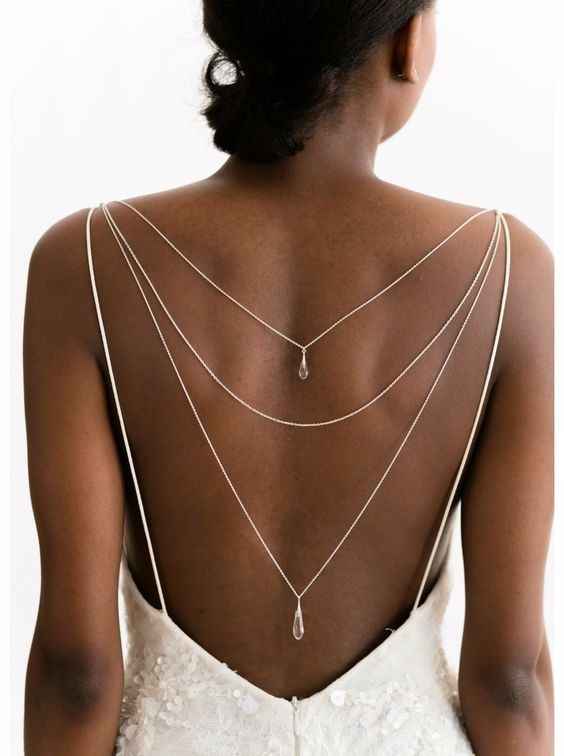 La espalda de mi vestido la prefiero...
