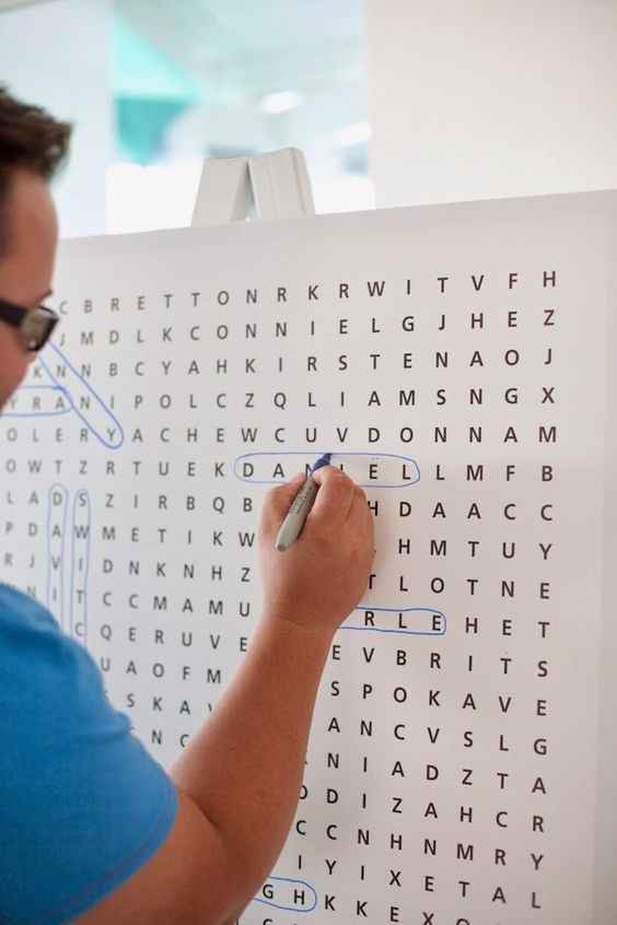 ¿Sopa de letras en tu despedida?