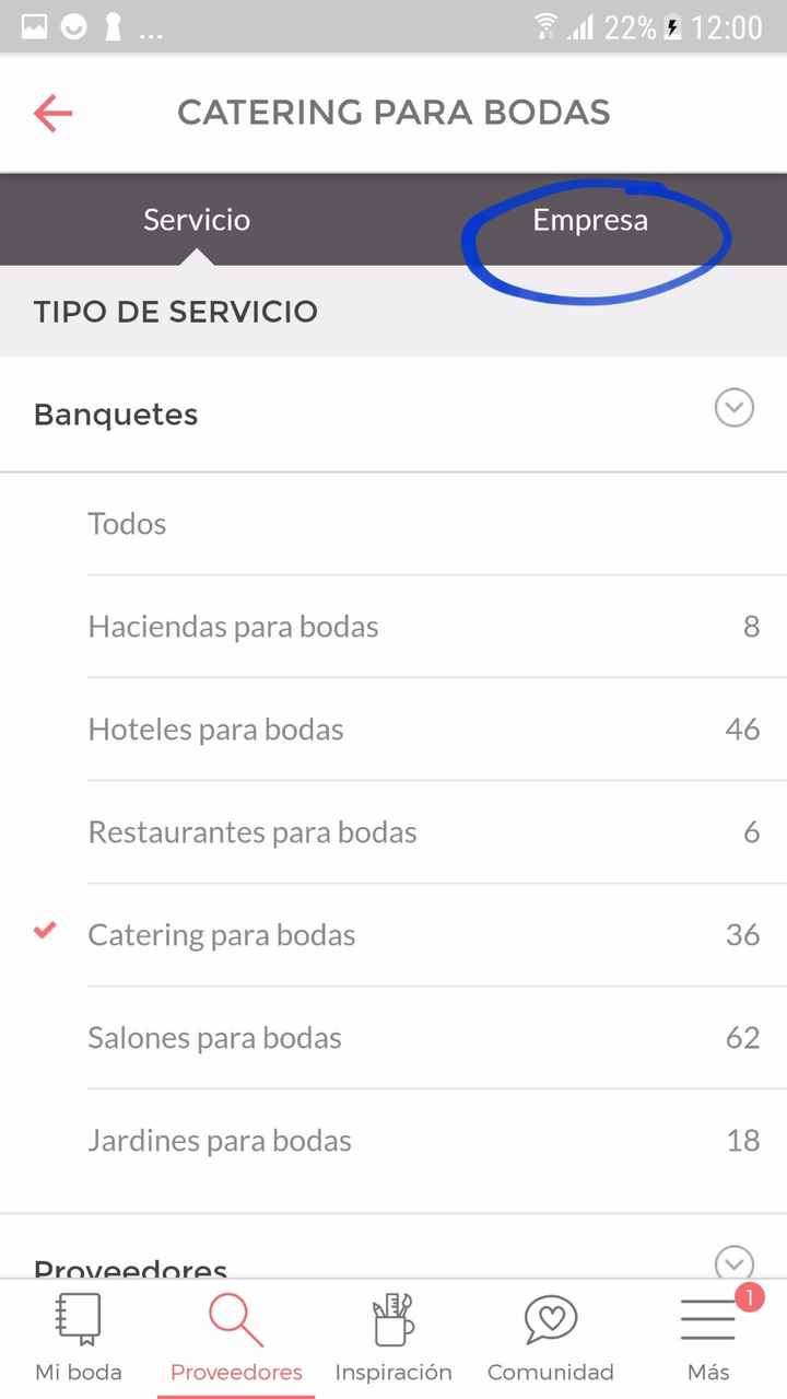 Buscar proveedor