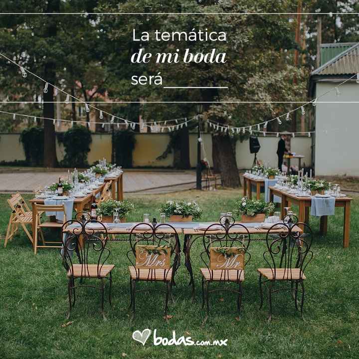 ¿Cuál es el tema de tu boda?