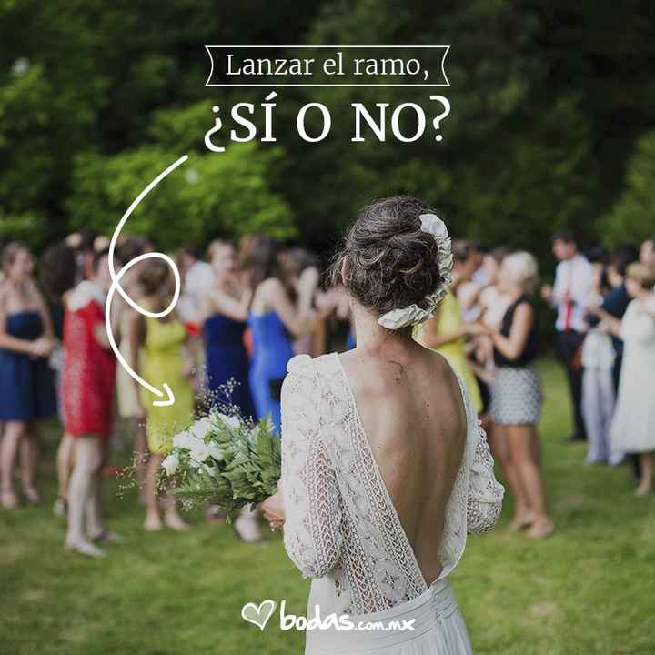 ¿Lanzarás el ramo?