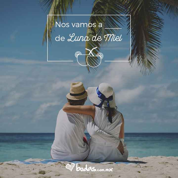 ¿A dónde se van de luna de miel?