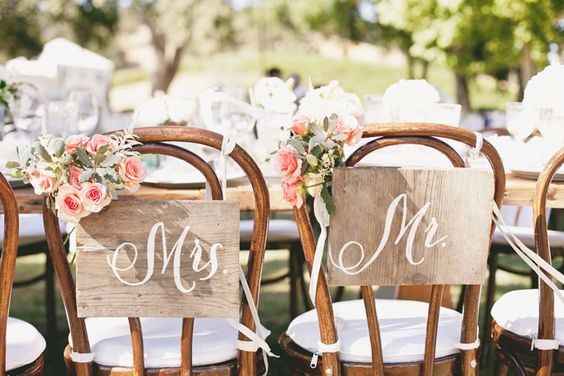¿Qué sillas de novios van contigo?