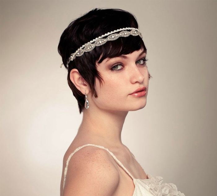 Novias de pelo corto