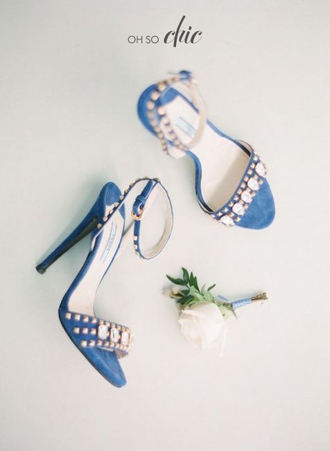 Zapatos "algo azul"