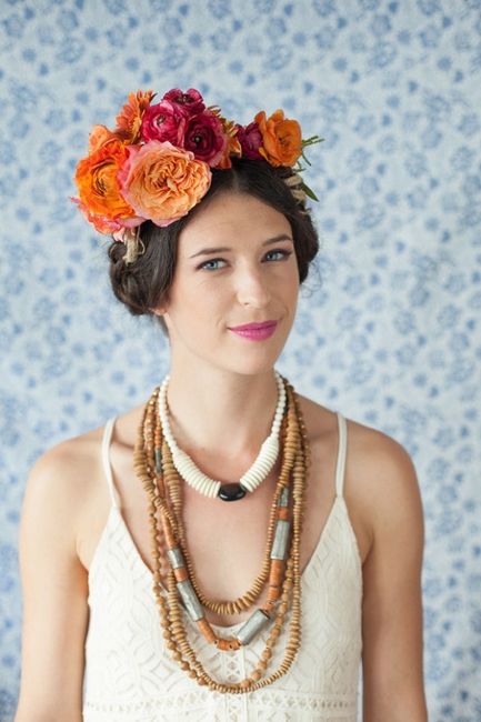 Novias inspiradas en Frida Kahlo