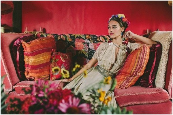 Novias inspiradas en Frida Kahlo