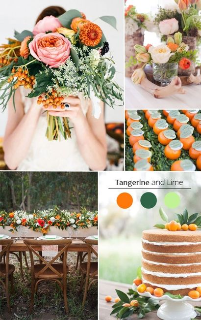 Mandarina y Verde