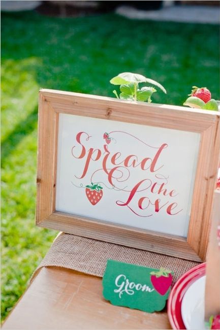 Boda con fresas