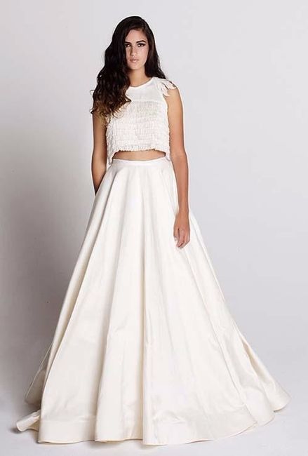 Vestidos de novia Crop Top ¡vota por tu favorito!