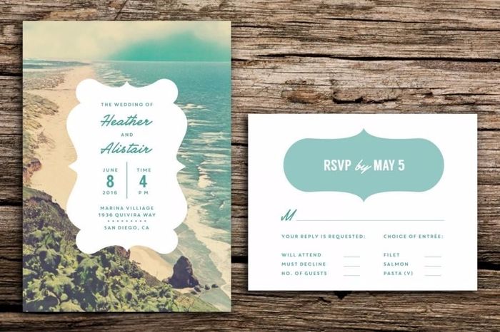 10 invitaciones para boda en la playa ¿cual prefieres?