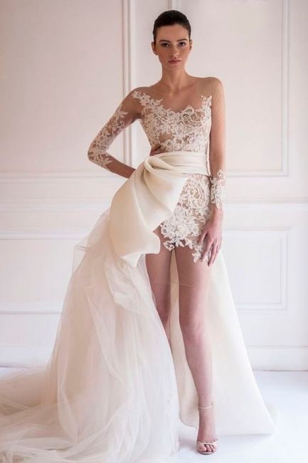 6 vestidos cortos con cola ¡vota por tu favorito!